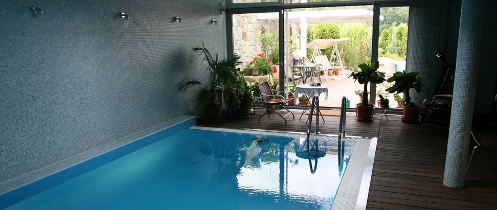 Betonový bazén, svařovaná fólie